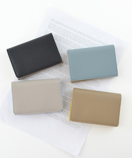 ALTROSE(アルトローズ)の「名刺入れ 名刺ケース シボ カードケース アゲート(名刺入れ・レディース・ブルー/ブラック/グレー/ブラウン/アイボリー・FREE)」の7枚目の写真