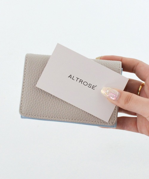 ALTROSE(アルトローズ)の「名刺入れ 名刺ケース シボ カードケース アゲート(名刺入れ・レディース・ブルー/ブラック/グレー/ブラウン/アイボリー・FREE)」の9枚目の写真
