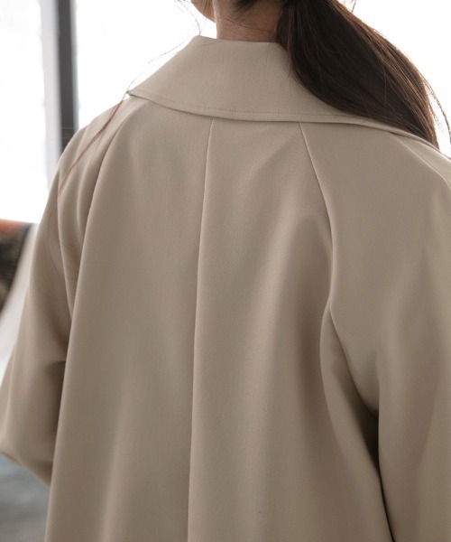 M.deux（エムドゥ）の「◎ショートトレンチコート◎（トレンチコート・レディース・ベージュ/ネイビー・MEDIUM）」の12枚目の写真