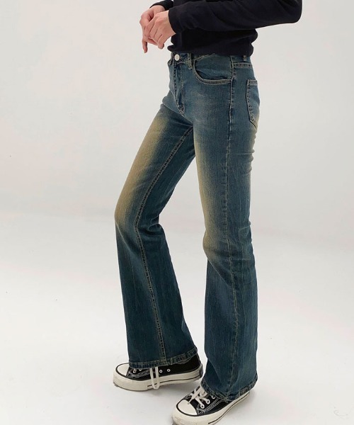 VIVID LADY(ビビッドレディー)の「ヴィンテージデニムパンツ ジーンズ(デニムパンツ・レディース・ダークブルー・SMALL/MEDIUM/LARGE)」の8枚目の写真