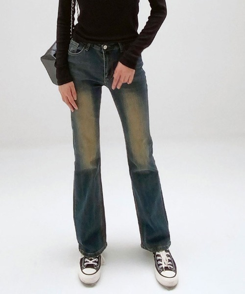 VIVID LADY(ビビッドレディー)の「ヴィンテージデニムパンツ ジーンズ(デニムパンツ・レディース・ダークブルー・SMALL/MEDIUM/LARGE)」の6枚目の写真