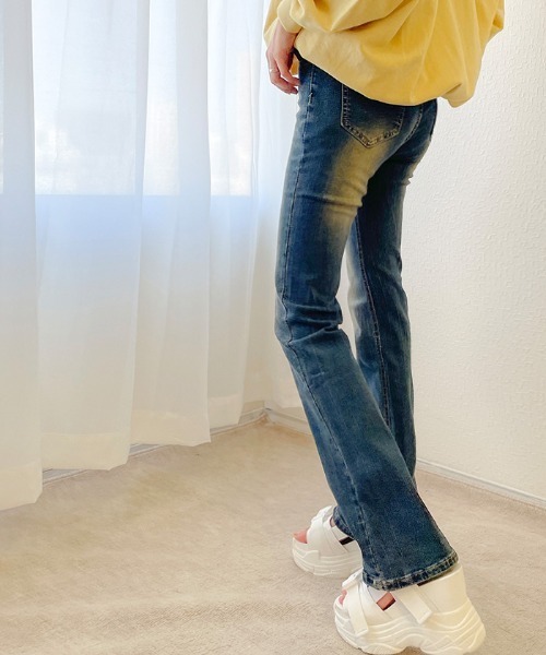 VIVID LADY(ビビッドレディー)の「ヴィンテージデニムパンツ ジーンズ(デニムパンツ・レディース・ダークブルー・SMALL/MEDIUM/LARGE)」の20枚目の写真