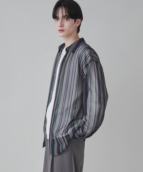 ballaholic ストライプメッシュシャツ 2点セット 3XL 完売品 ボーラホリック ストライプ メッシュ セットアップ XL