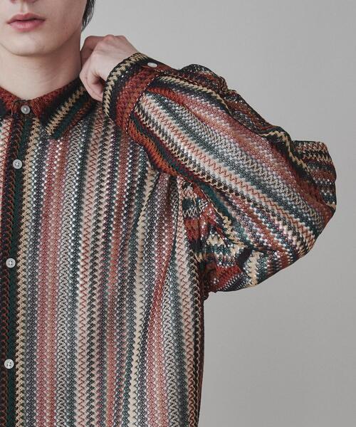 LUCY（ルーシー）の「LUCY/ストライプメッシュBIGシャツ（シャツ/ブラウス・メンズ・その他3/その他2/その他1・LARGE/MEDIUM）」の10枚目の写真