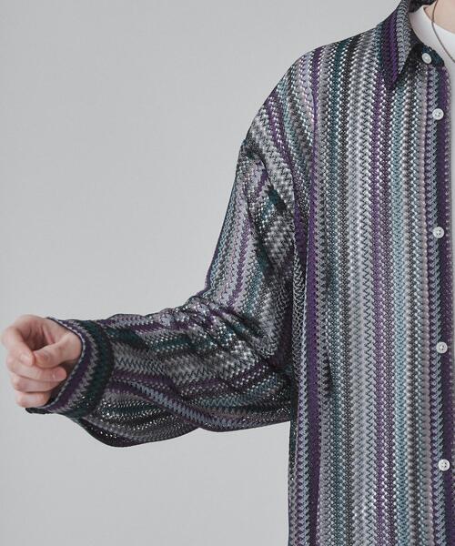 LUCY（ルーシー）の「LUCY/ストライプメッシュBIGシャツ（シャツ/ブラウス・メンズ・その他3/その他2/その他1・LARGE/MEDIUM）」の13枚目の写真