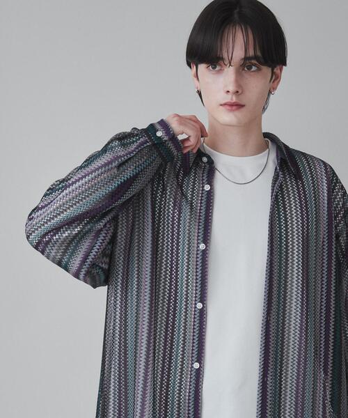 LUCY（ルーシー）の「LUCY/ストライプメッシュBIGシャツ（シャツ/ブラウス・メンズ・その他3/その他2/その他1・LARGE/MEDIUM）」の19枚目の写真