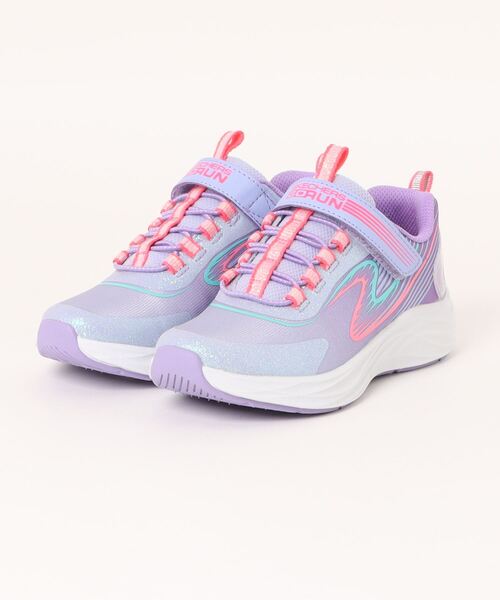 SKECHERS（スケッチャーズ）の「SKECHERS スケッチャーズ GO-RUN ACCELERATE【軽量】キッズスニーカー(ゴーランアクセラレート) 303920L（スニーカー・キッズ・ピンク系その他/ライトブルー/パープル系その他・22.5cm/22.0cm/21.5cm/21.0cm/20.0cm/19.0cm/18.0cm/17.0cm）」の3枚目の写真