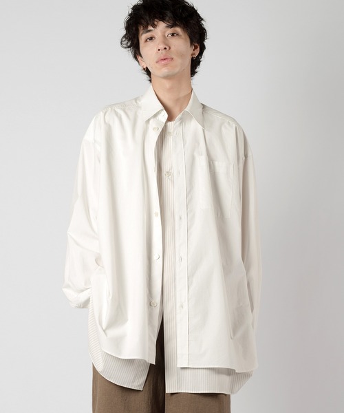 Wizzard（ウィザード）の「Wizzard ウィザード / LAYERED LONG SHIRT / W24SS-SH030（シャツ/ブラウス・メンズ・ブラック/ブルー系その他/ホワイト系その他・2）」の15枚目の写真