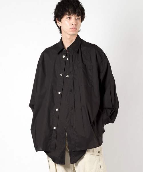 Wizzard（ウィザード）の「Wizzard ウィザード / LAYERED LONG SHIRT / W24SS-SH030（シャツ/ブラウス・メンズ・ブラック/ブルー系その他/ホワイト系その他・2）」の16枚目の写真