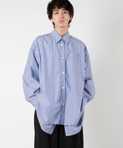 Wizzard（ウィザード）の「Wizzard ウィザード / LAYERED LONG SHIRT / W24SS-SH030（シャツ/ブラウス・メンズ・ブラック/ブルー系その他/ホワイト系その他・2）」の17枚目の写真