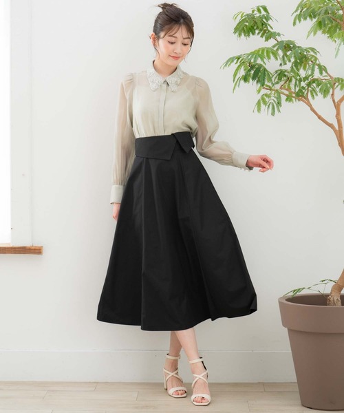 NOELA（ノエラ）の「ハイウエストスカート（スカート・レディース・ブラック/ベージュ/イエロー・S/M）」の13枚目の写真