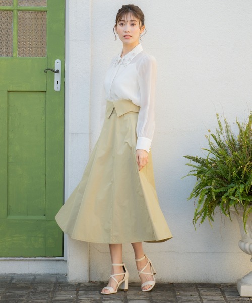 NOELA（ノエラ）の「ハイウエストスカート（スカート・レディース・ブラック/ベージュ/イエロー・S/M）」の16枚目の写真
