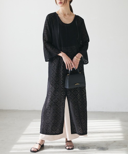 レースロングワンピース（ワンピース）｜AnriettMusee（アンリエットミュゼ） 7,590円