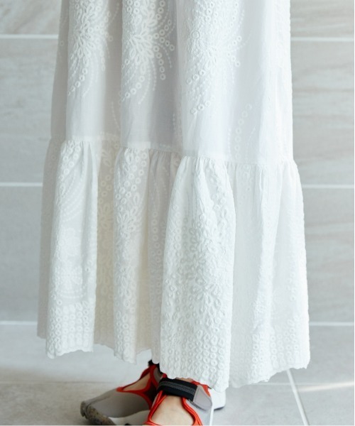 miclat（ミクラ）の「大きいサイズ　レーススカート　miclat（スカート・レディース・ネイビー/オフホワイト・L/LL/3L/4L/5L）」の15枚目の写真