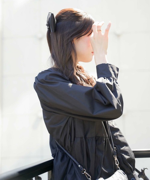 mimi toujours（ミミトゥジュール）の「キーネック ティアード ミニ ワンピース mimi toujours×Naoka（ワンピース・レディース・ホワイト/ブラック・M）」の12枚目の写真