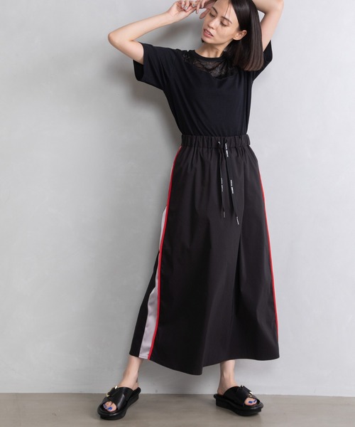 MARECHAL TERRE(マルシャルテル)の「ラインスカート(スカート・レディース・ブラック/ホワイト系/ブラック系/カーキ・MEDIUM)」の22枚目の写真