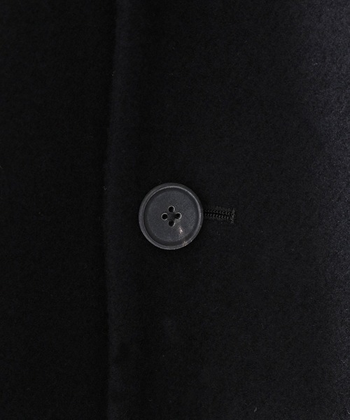 ATON（エイトン）の「ATON / エイトン：SUPER 160S DOUBLE MELTON SHAWL COLLER COAT：SCAGNW0400[DEA]（チェスターコート・レディース・ネイビー・2）」の5枚目の写真