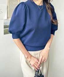 パフスリーブニットプルオーバー