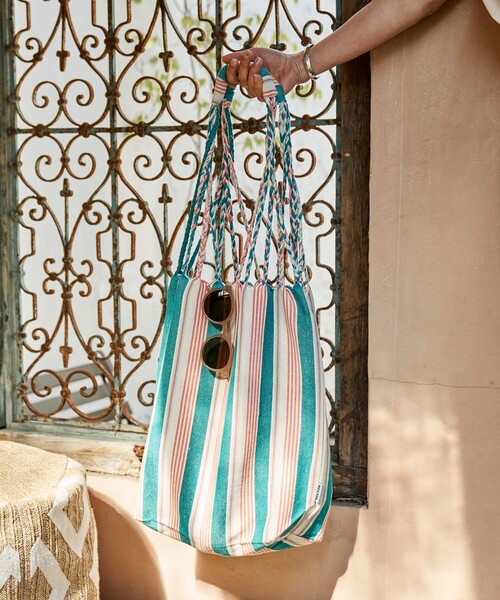 DULTON（ダルトン）の「DULTON/ダルトン Hanmmock tote L / ハンモックトート L（トートバッグ・レディース・オレンジ/レッド/サックスブルー/オリーブ・ONE SIZE）」の3枚目の写真