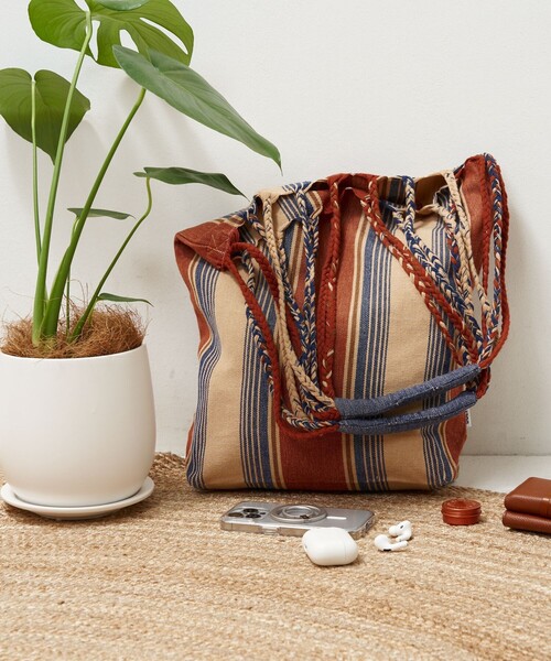 DULTON（ダルトン）の「DULTON/ダルトン Hanmmock tote L / ハンモックトート L（トートバッグ・レディース・オレンジ/レッド/サックスブルー/オリーブ・ONE SIZE）」の17枚目の写真