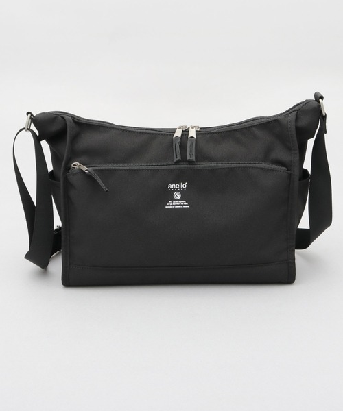 anello（アネロ）の「CABIN キャビン 撥水加工 10ポケット 大きめ ショルダーバッグ A5対応（ショルダーバッグ・レディース・グレイッシュベージュ/ブラック/スミクロ・FREE）」の11枚目の写真