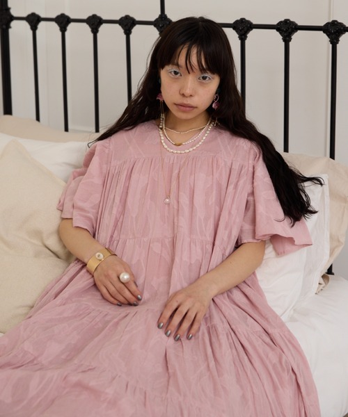 MARCHESA NOTTE ジャカード ミディワンピース アップリケ 2色 DRESS+ パーティードレス セットアップ ブラウス ジャンパー