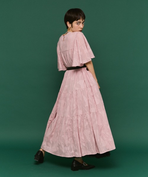 ジャガードリゾートワンピース（ワンピース）｜manana suerte