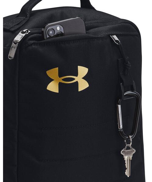 UNDER ARMOUR(アンダーアーマー)の「UAコンテイン シュー バッグ(トレーニング/メンズ/レディース)(エコバッグ/サブバッグ・レディース・ブラック・ONESIZE)」の3枚目の写真