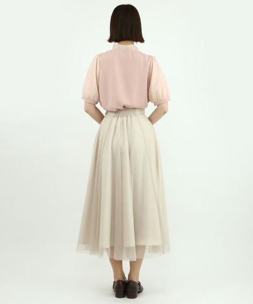 F i.n.t（フィント）の「ピコミシンシアーボウタイブラウス/fint（シャツ/ブラウス・レディース・オフホワイト/ピンクベージュ・FREE）」の16枚目の写真