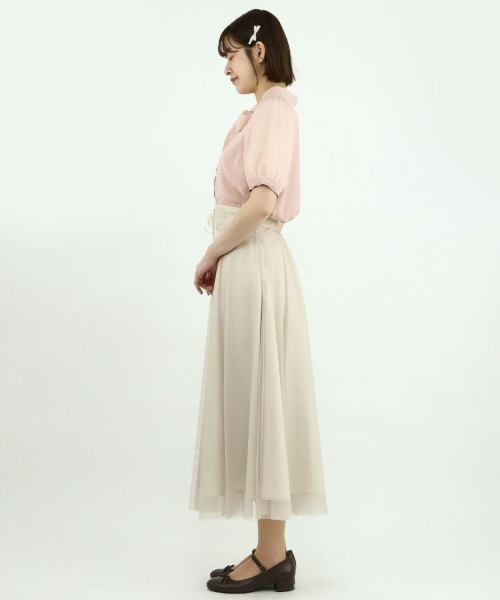 F i.n.t（フィント）の「ピコミシンシアーボウタイブラウス/fint（シャツ/ブラウス・レディース・オフホワイト/ピンクベージュ・FREE）」の17枚目の写真