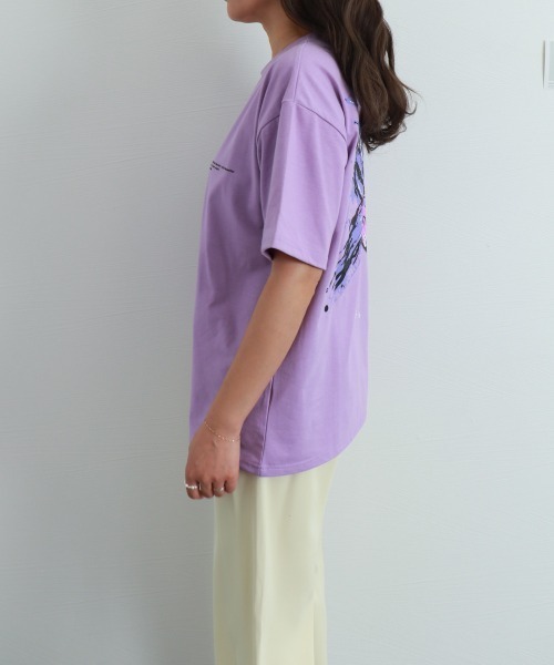 Miniministore（ミニミニストア）の「ロゴTシャツ レディース 韓国 春夏（Tシャツ/カットソー・レディース・ホワイト/ブラック/パープル・FREE）」の11枚目の写真