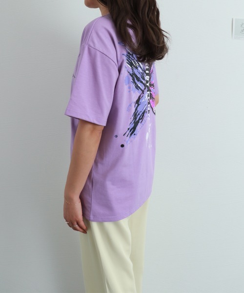 Miniministore（ミニミニストア）の「ロゴTシャツ レディース 韓国 春夏（Tシャツ/カットソー・レディース・ホワイト/ブラック/パープル・FREE）」の13枚目の写真