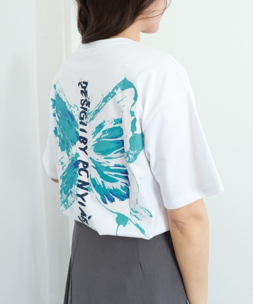 Miniministore（ミニミニストア）の「ロゴTシャツ レディース 韓国 春夏（Tシャツ/カットソー・レディース・ホワイト/ブラック/パープル・FREE）」の20枚目の写真