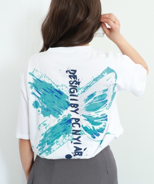 Miniministore（ミニミニストア）の「ロゴTシャツ レディース 韓国 春夏（Tシャツ/カットソー・レディース・ホワイト/ブラック/パープル・FREE）」の21枚目の写真