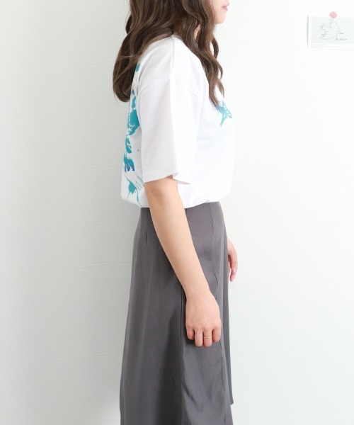 Miniministore（ミニミニストア）の「ロゴTシャツ レディース 韓国 春夏（Tシャツ/カットソー・レディース・ホワイト/ブラック/パープル・FREE）」の22枚目の写真