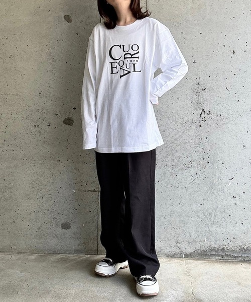 cuorequal(クオレコール)の「cuorequalロゴTシャツ(Tシャツ/カットソー・レディース・ホワイト・MEDIUM/LARGE)」の10枚目の写真