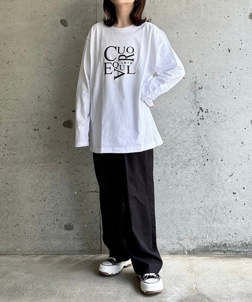 cuorequal(クオレコール)の「cuorequalロゴTシャツ(Tシャツ/カットソー・レディース・ホワイト・MEDIUM/LARGE)」の11枚目の写真