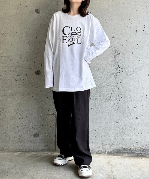 cuorequal(クオレコール)の「cuorequalロゴTシャツ(Tシャツ/カットソー・レディース・ホワイト・MEDIUM/LARGE)」の12枚目の写真
