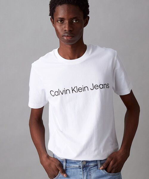 【  Jeans】カジュアルスタイル/CKロゴTシャツ Calvin Klein Jeans】カジュアルスタイル/CKロゴTシャツ