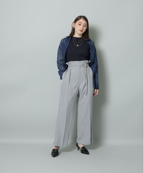 Rirandture❤︎2WAY衿付リブニット Rirandture（リランドチュール）の「2WAY柄編みボレロ
