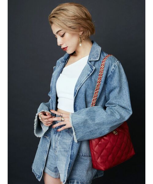 EVRIS デニムジャケット デニムパンツ セットアップ EVRIS（エヴリス）の「オーバーサイズデニムジャケット