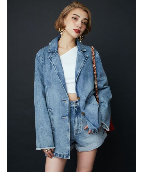 EVRIS デニムジャケット デニムパンツ セットアップ EVRIS（エヴリス）の「オーバーサイズデニムジャケット