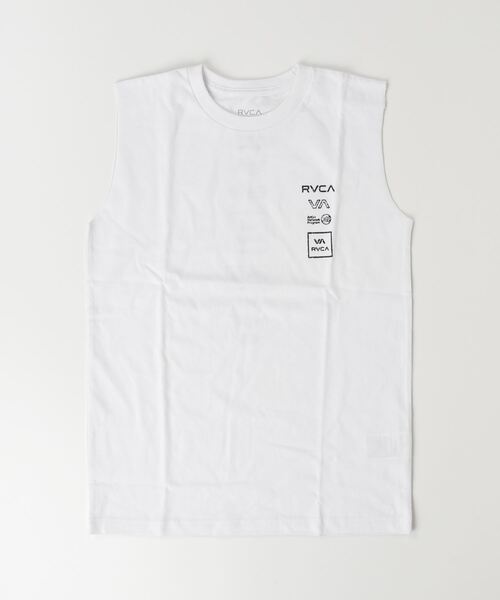 RVCA(ルーカ)の「RVCA/ルーカ ALL LOGO TANK タンクトップ BE04E-P35(タンクトップ・キッズ・ブラック/ホワイト・150cm/160cm/130cm/140cm)」の3枚目の写真