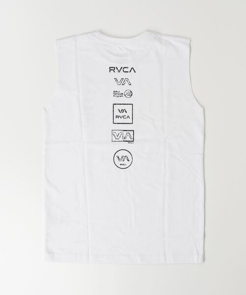RVCA(ルーカ)の「RVCA/ルーカ ALL LOGO TANK タンクトップ BE04E-P35(タンクトップ・キッズ・ブラック/ホワイト・150cm/160cm/130cm/140cm)」の7枚目の写真