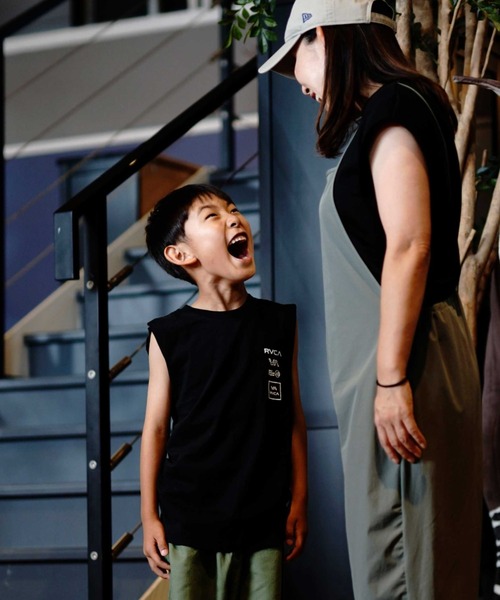 RVCA(ルーカ)の「RVCA/ルーカ ALL LOGO TANK タンクトップ BE04E-P35(タンクトップ・キッズ・ブラック/ホワイト・150cm/160cm/130cm/140cm)」の6枚目の写真