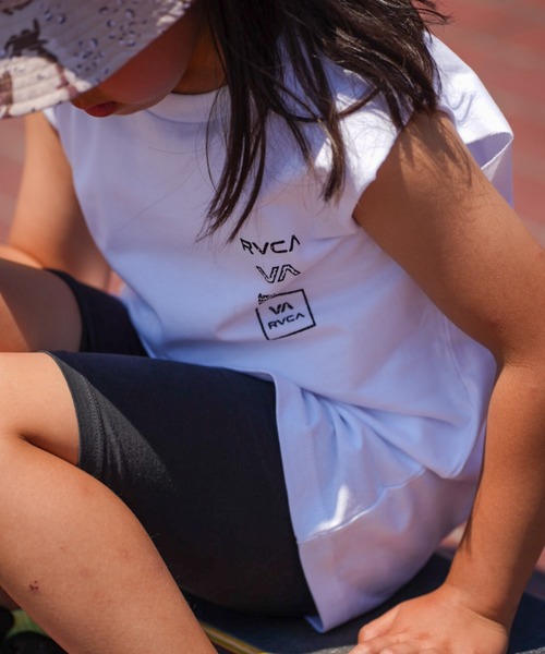 RVCA(ルーカ)の「RVCA/ルーカ ALL LOGO TANK タンクトップ BE04E-P35(タンクトップ・キッズ・ブラック/ホワイト・150cm/160cm/130cm/140cm)」の8枚目の写真