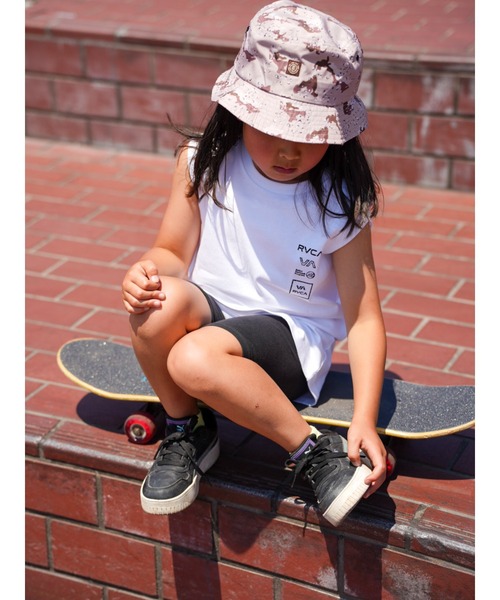 RVCA(ルーカ)の「RVCA/ルーカ ALL LOGO TANK タンクトップ BE04E-P35(タンクトップ・キッズ・ブラック/ホワイト・150cm/160cm/130cm/140cm)」の9枚目の写真