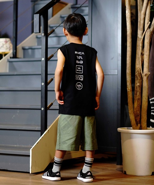RVCA(ルーカ)の「RVCA/ルーカ ALL LOGO TANK タンクトップ BE04E-P35(タンクトップ・キッズ・ブラック/ホワイト・150cm/160cm/130cm/140cm)」の12枚目の写真