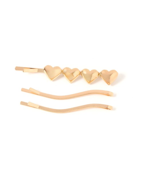 LAKOLE（ラコレ）の「ラインハートピン3点セット / 114396（ヘアピン・レディース・その他1/その他2・FREE）」の2枚目の写真
