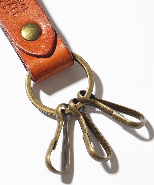UNIVERSAL OVERALL(ユニバーサルオーバーオール)の「【UNIVERSAL OVERALL/ユニバーサルオーバーオール】LEATHER KEY HOOK/レザーキーフック キーリング(キーホルダー・メンズ・ブラウン/ダークブラウン/ブラック・FREE)」の7枚目の写真